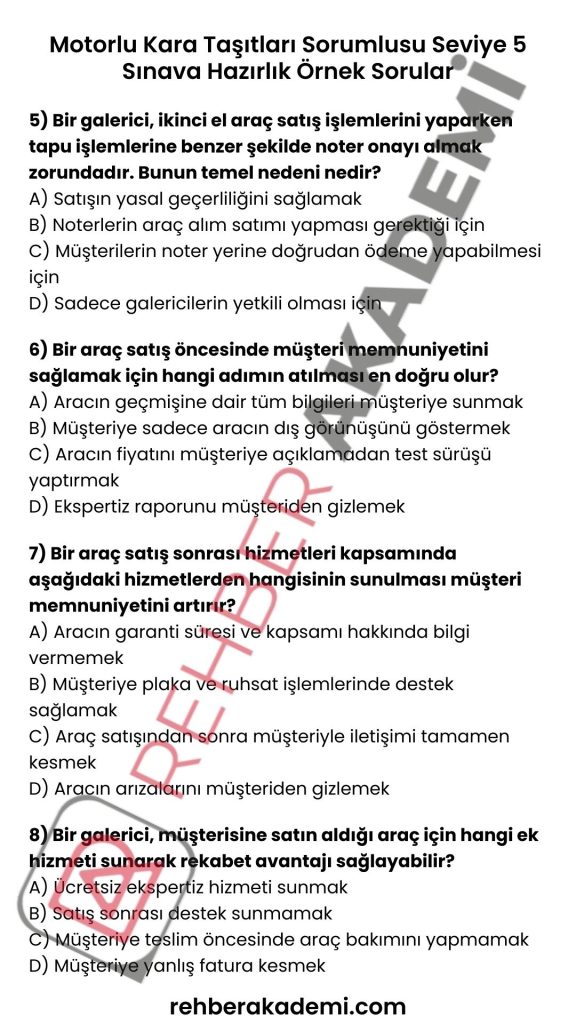 galeri belgesi örnek sorular